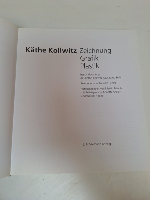 Boek: Käthe Kollwitz - Martin Fritsch, hrsg (1999)