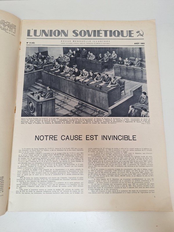 Lot tijdschriften: L'Union Soviétique - jaren '50