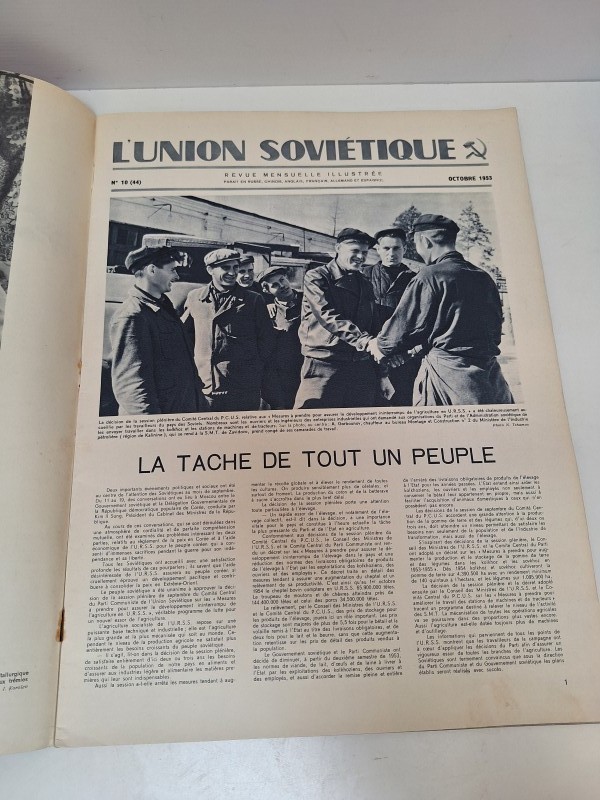 Lot tijdschriften: L'Union Soviétique - jaren '50