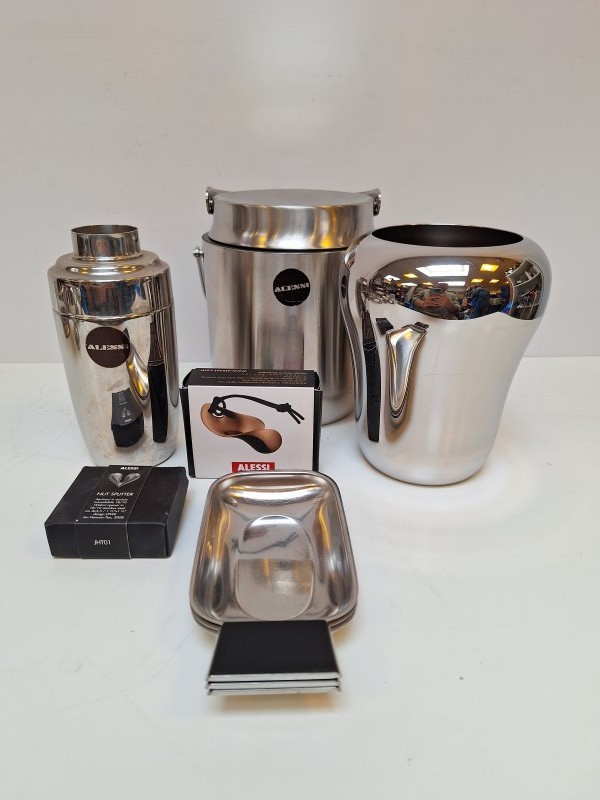 Lot metalen Alessi design items