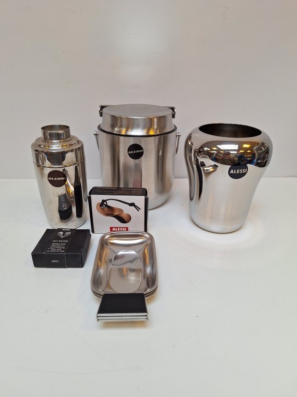 Lot metalen Alessi design items