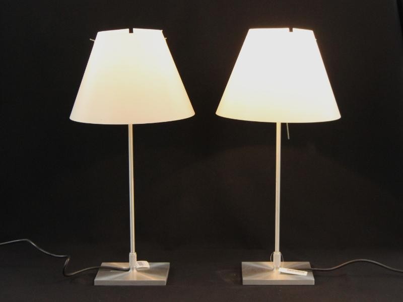 2 Design tafellampen Luceplan (Costanzina D13pi)