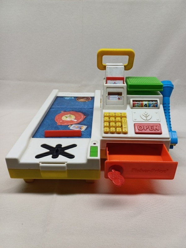 Vintage Fisher Price Magic Scan Checkout Cash Register