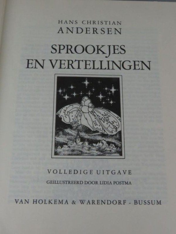 Hardcover sprookjes en vertellingen boek  "Hans Christian Andersen" 1975 vijfde druk