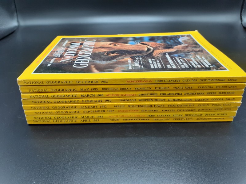 National Geographic magazines 1982-1983 (pakket 3)