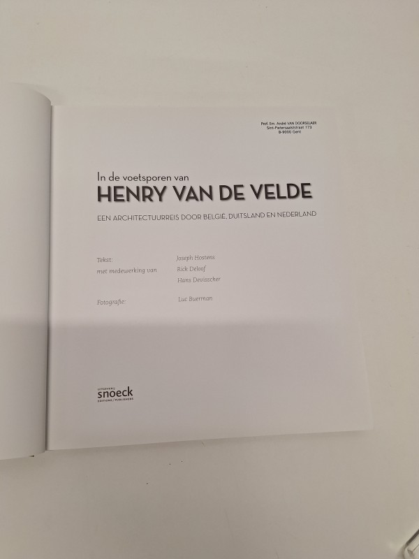 2 Boeken over Henry van de Velde