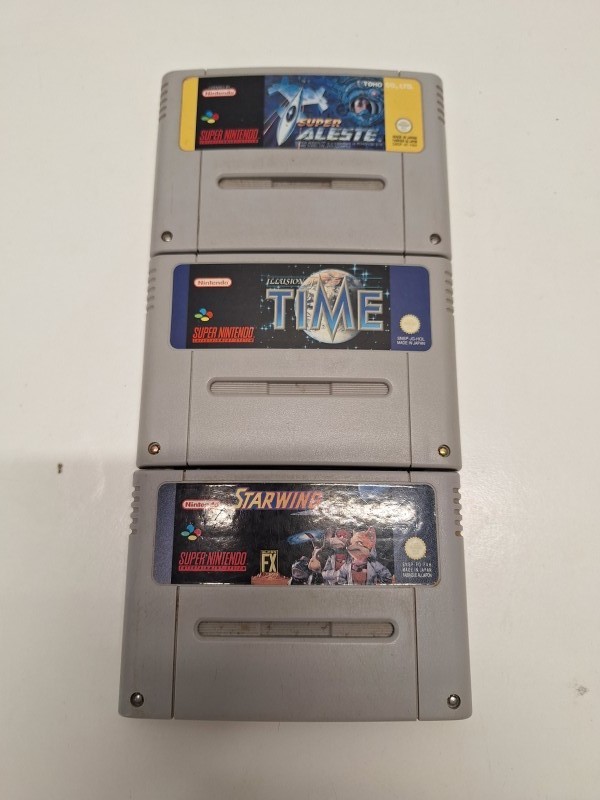 3 Super nintendo games