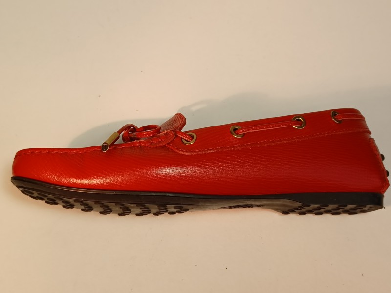 Rode TOD'S Gommino leren mocassins