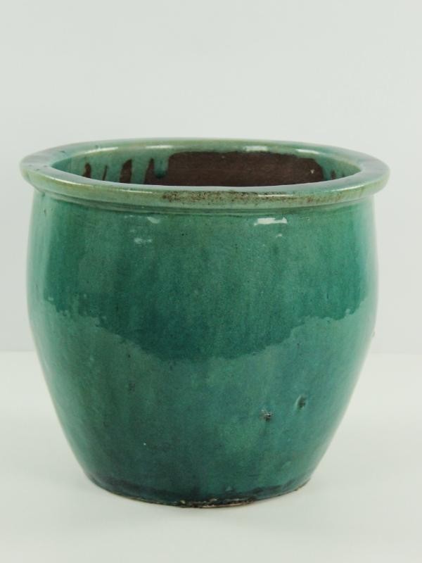 XXXL - 2 Knappe cache-pots turquoise en groen