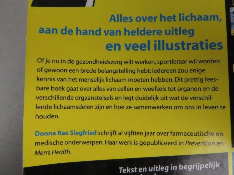 Boek het menselijk lichaam voor dummies