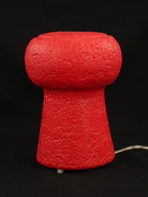 Rood kleurige "Petit Bouchon" lamp - door Pierfrancesco