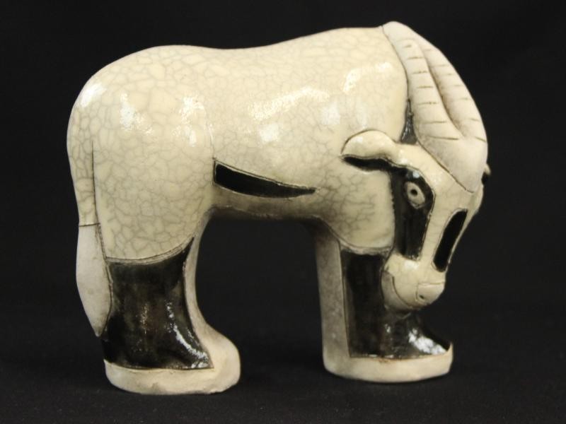 RAKU Keramiek - handmade in South Africa - Antilope of Kudu