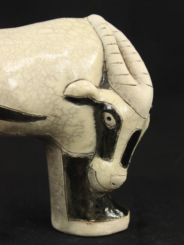 RAKU Keramiek - handmade in South Africa - Antilope of Kudu