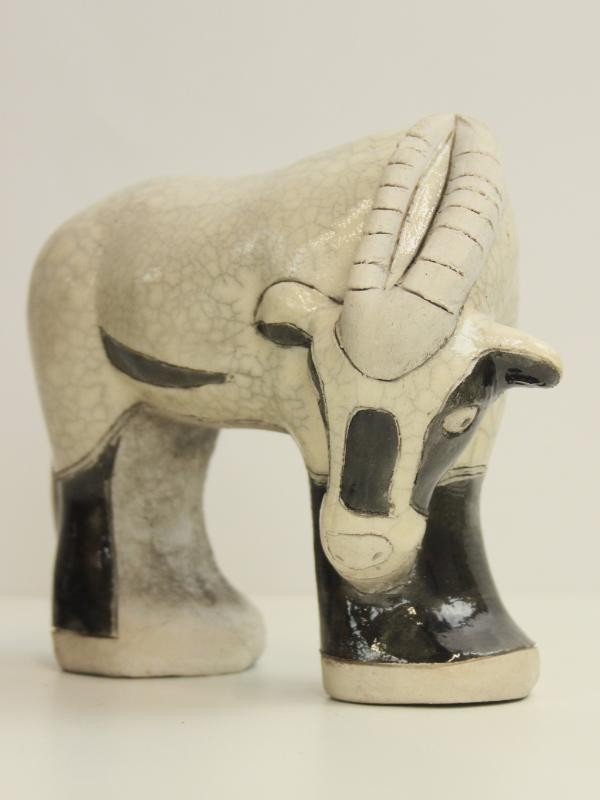 RAKU Keramiek - handmade in South Africa - Antilope of Kudu