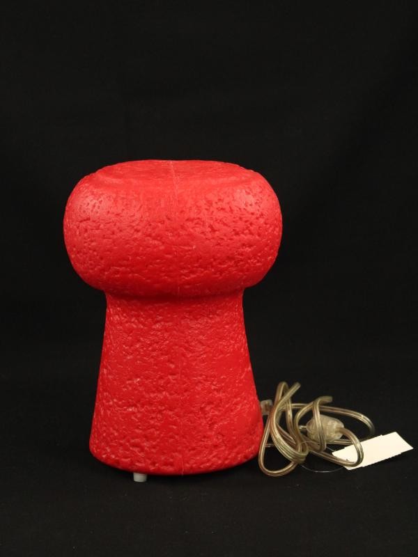 Rood kleurige "Petit Bouchon" lamp - door Pierfrancesco