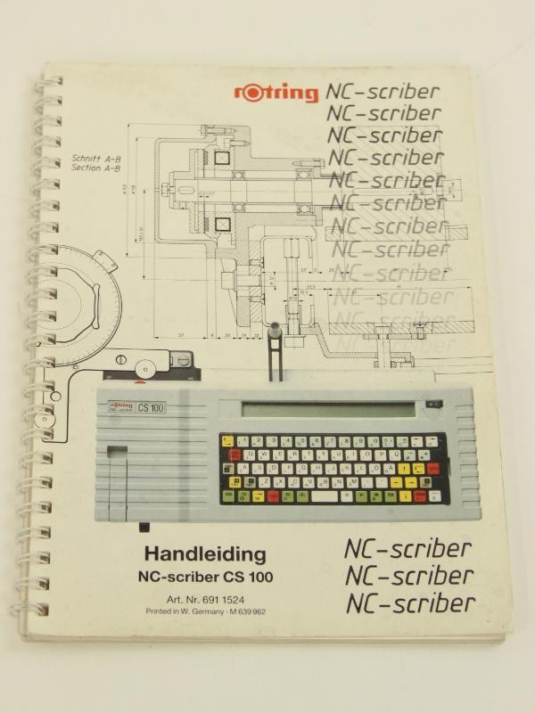 Vintage NC-scriber CS 100 typmachine - meerdere functies