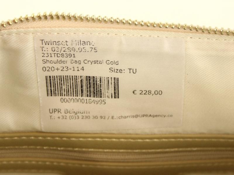 Crystal gold bag, gemerkt Twinset