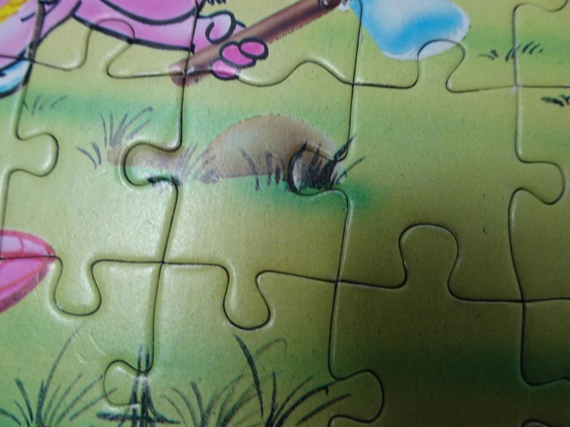 Vintage complete puzzel "Pink Panther en indianen" 1986