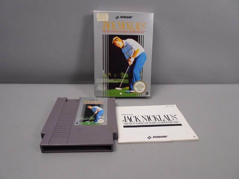 NES Jack Nicklaus golf spel (compleet)