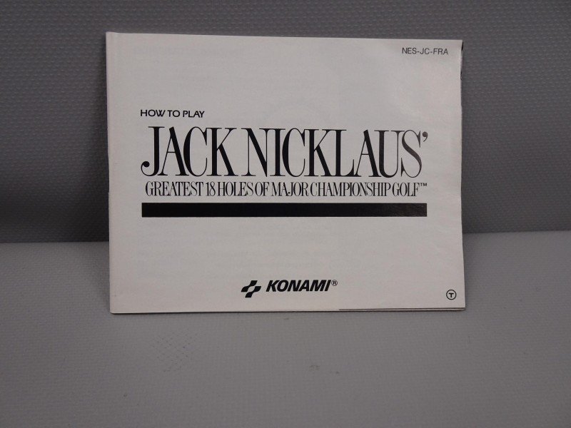 NES Jack Nicklaus golf spel (compleet)