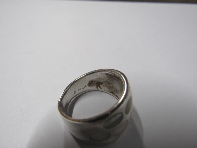 ring met paarlemoer - 925