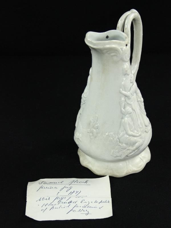 Samuel Alcock - Victorian Parian Jug - 1847 - porselein (duplicaat jaren '70)