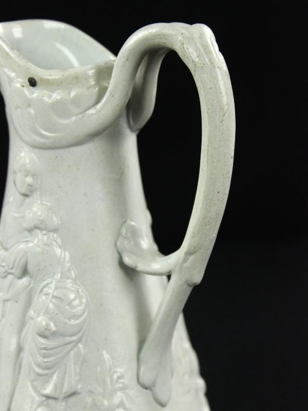 Samuel Alcock - Victorian Parian Jug - 1847 - porselein (duplicaat jaren '70)