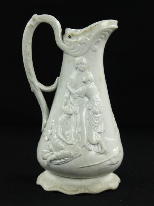 Samuel Alcock - Victorian Parian Jug - 1847 - porselein (duplicaat jaren '70)