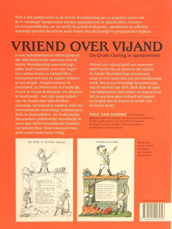 Boek: Vriend over vijand - De Grote Oorlog in spotprenten