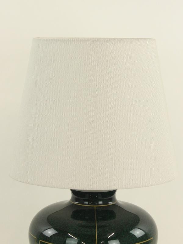 Drimmer Groene Glazuren Lamp met Verguld Motief