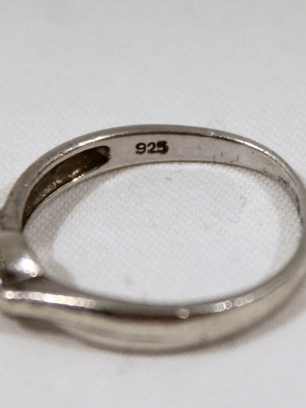 925 Zilveren Ring met Steentje