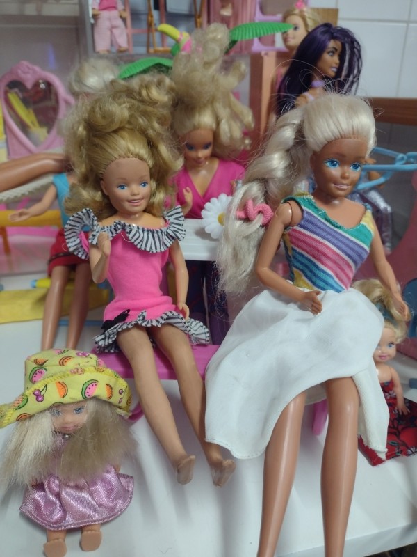 Lot vintage Barbie en vrienden