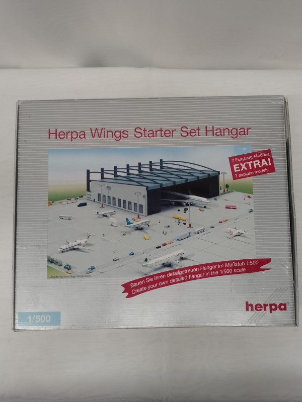 Herpa starter set luchthavenloods & vliegtuigjes