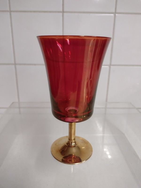 Vintage Harlequin cocktail glazen