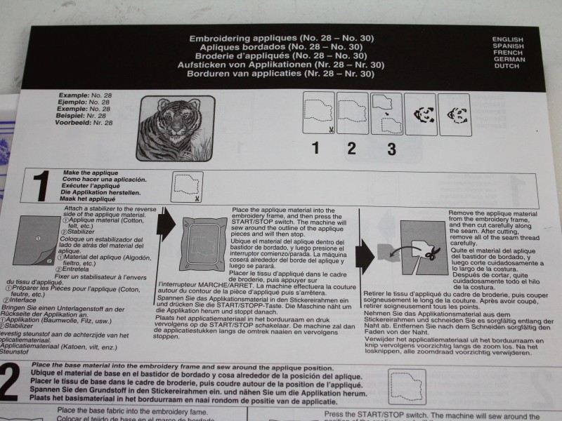 22 Borduur-geheugenkaarten voor Brother borduurmachine