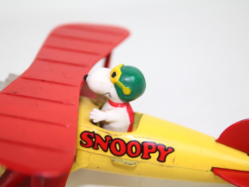 Vintage Speelgoed Vliegtuigje - Snoopy - 1965 Aviva Toy