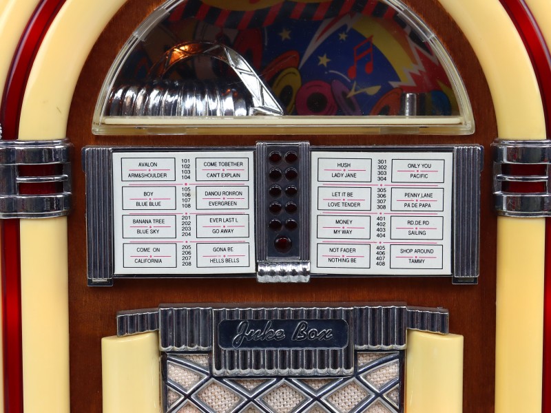 Retro radio-cassettespeler Würlitzer jukebox