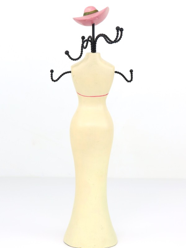 Vintage mannequin sieradendisplay