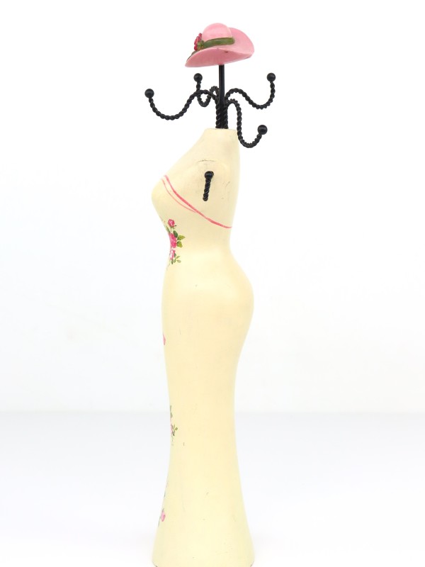 Vintage mannequin sieradendisplay