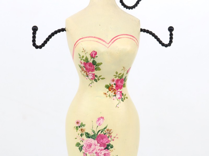 Vintage mannequin sieradendisplay