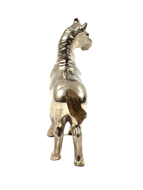 Metalen sculptuur paard