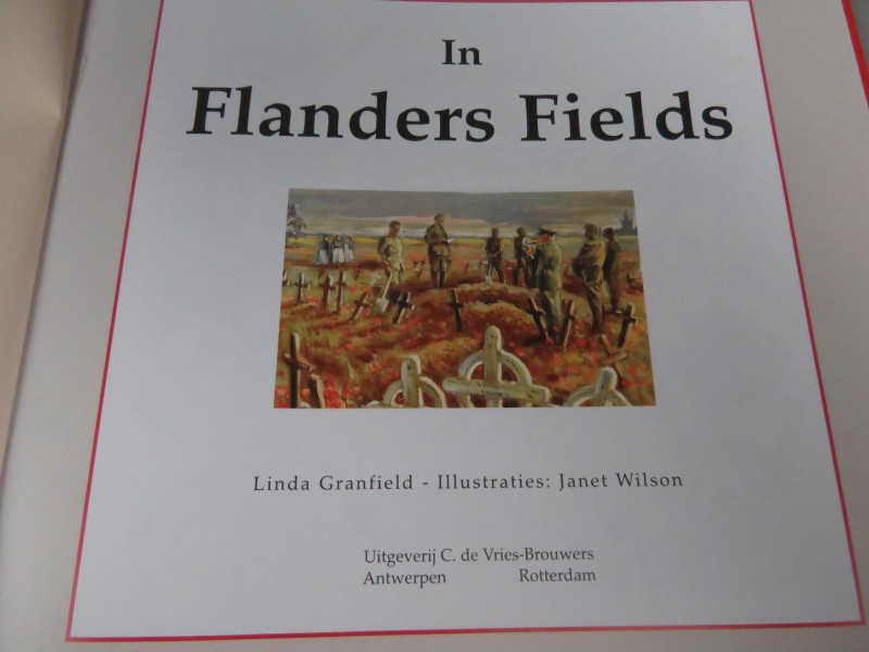 Hardcover "In Flanders Fields" wereldoorlog I 1999