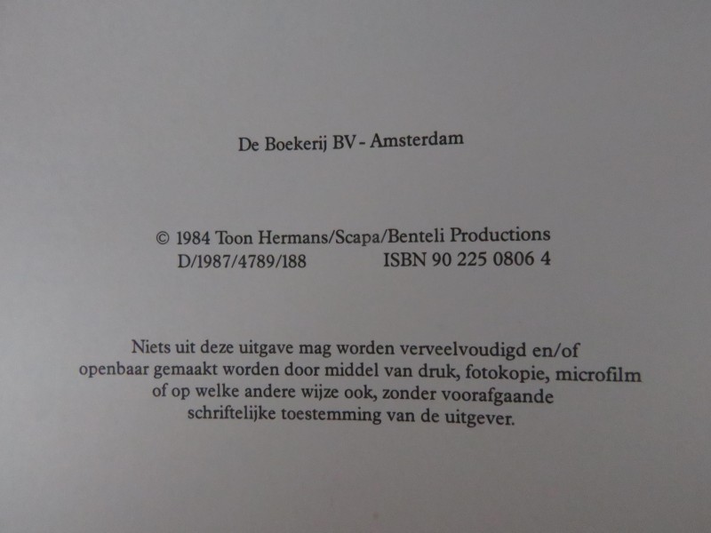 Boek paperback "Toon Hermans - Vandaag is de dag"