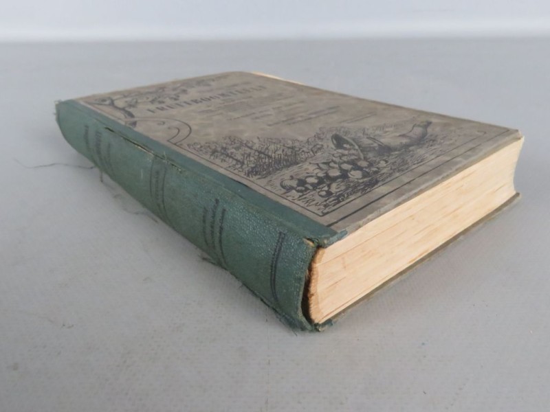 Vintage hardcover boek "Bolledig handboek over fruitboomteelt"