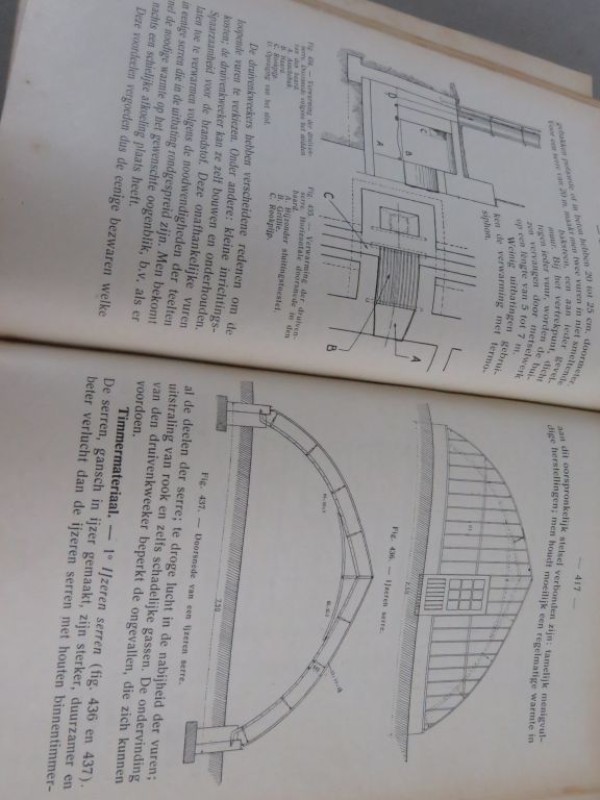 Vintage hardcover boek "Bolledig handboek over fruitboomteelt"