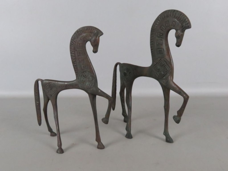 Etruscans bronzen paarden