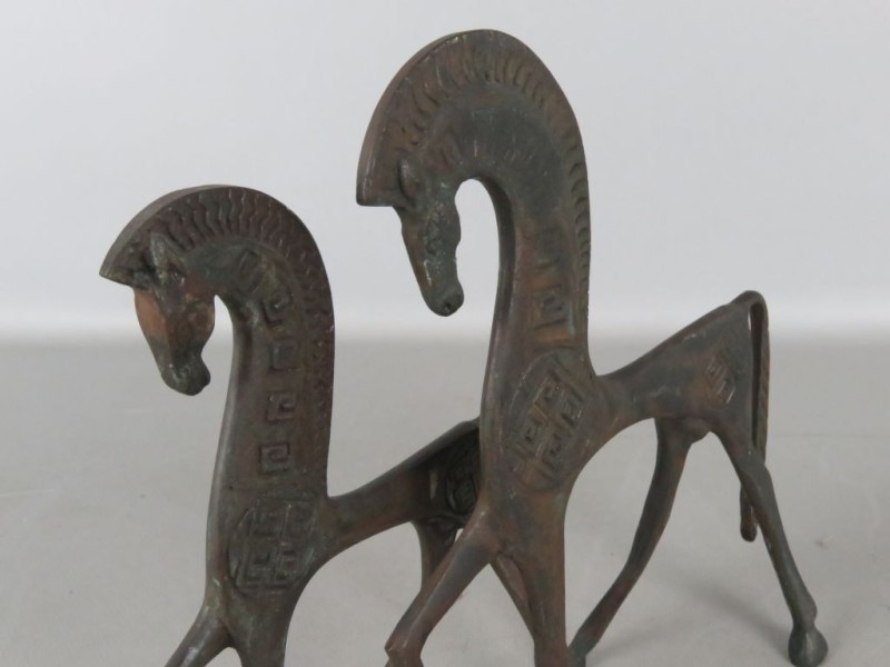 Etruscans bronzen paarden