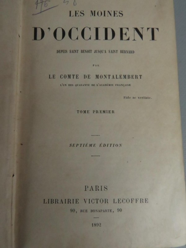 Boeken reeks - Les moines d'Occident