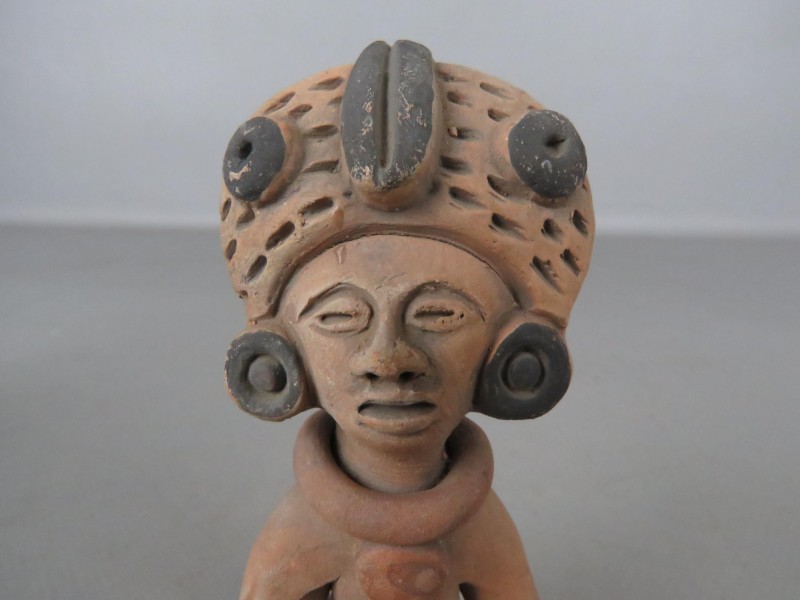 2 vintage terracotta Azteken beeldjes