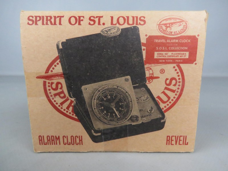 Spirit of St. Louis alarm clock (getest en werkt) in origineel doosje